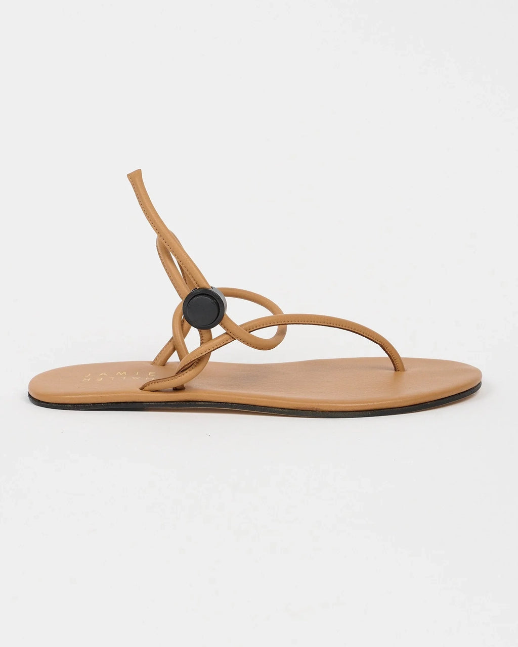 Jamie Haller String Theory sandal in Camel.