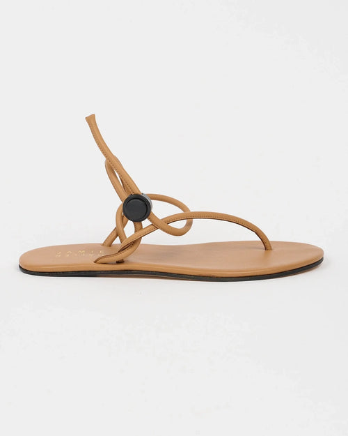Jamie Haller String Theory sandal in Camel.