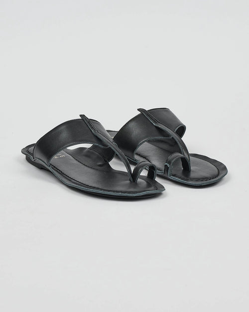 Jamie Haller Toe Thong sandal in black