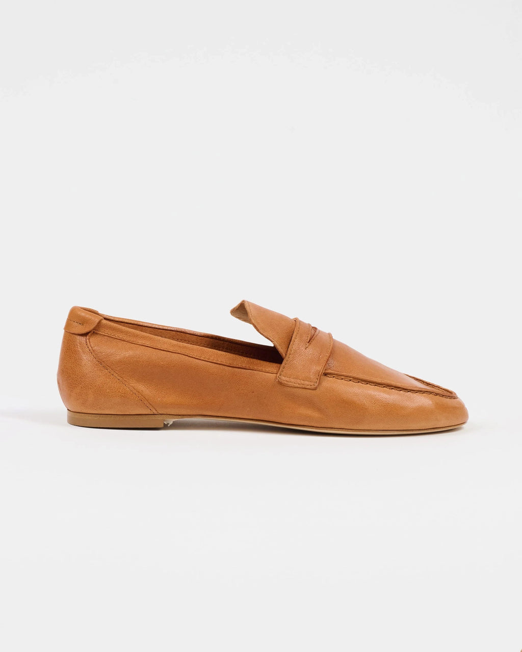 Jamie Haller Unlined Penny Loafer in Cuoio