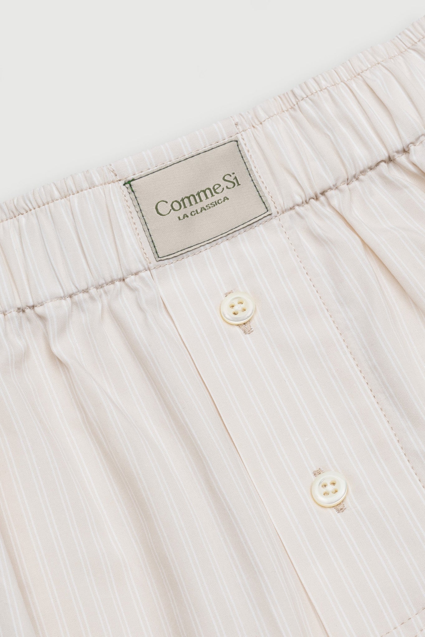 La Boxer Classica in Alabaster Stripe