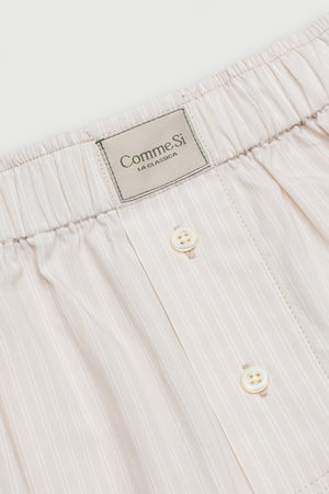 La Boxer Classica in Alabaster Stripe