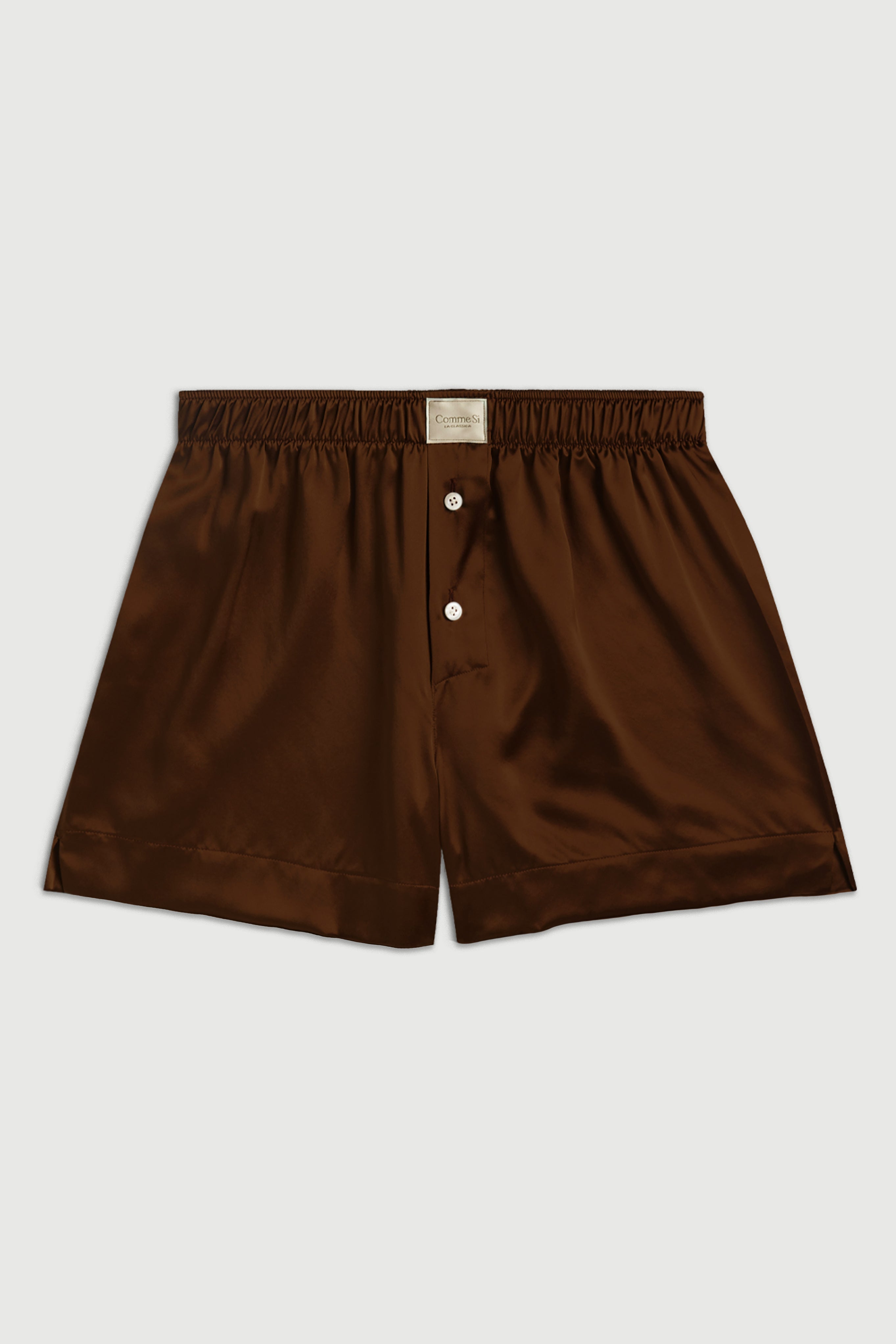 La Boxer Classica Silk in Espresso by Comme Si