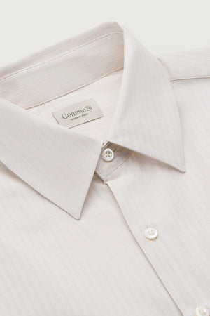 La Shirt Classica in Alabaster Stripe