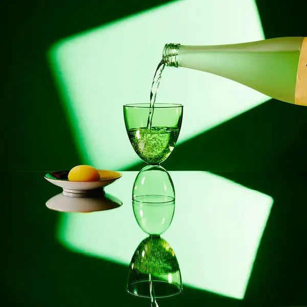 Classic Cocktail Glass in Monotone Green