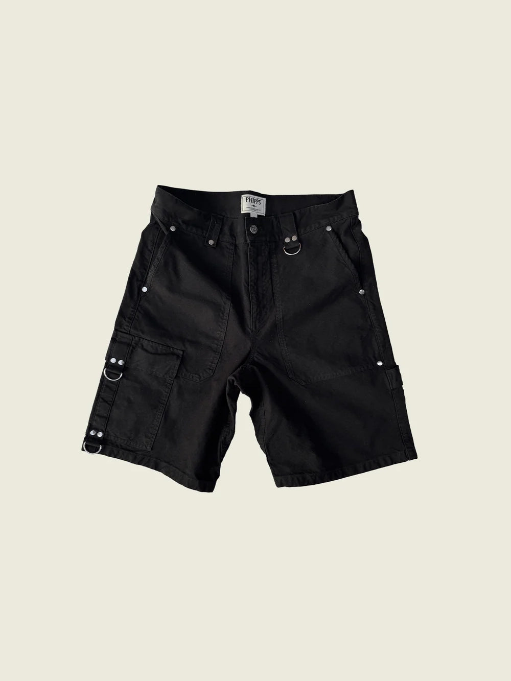 Hard Work Shorts in Black by PHIPPS