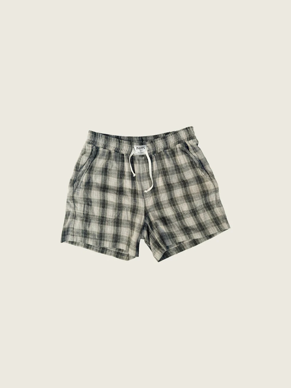 Kennedy Short in Sage Plaid by PHIPPS