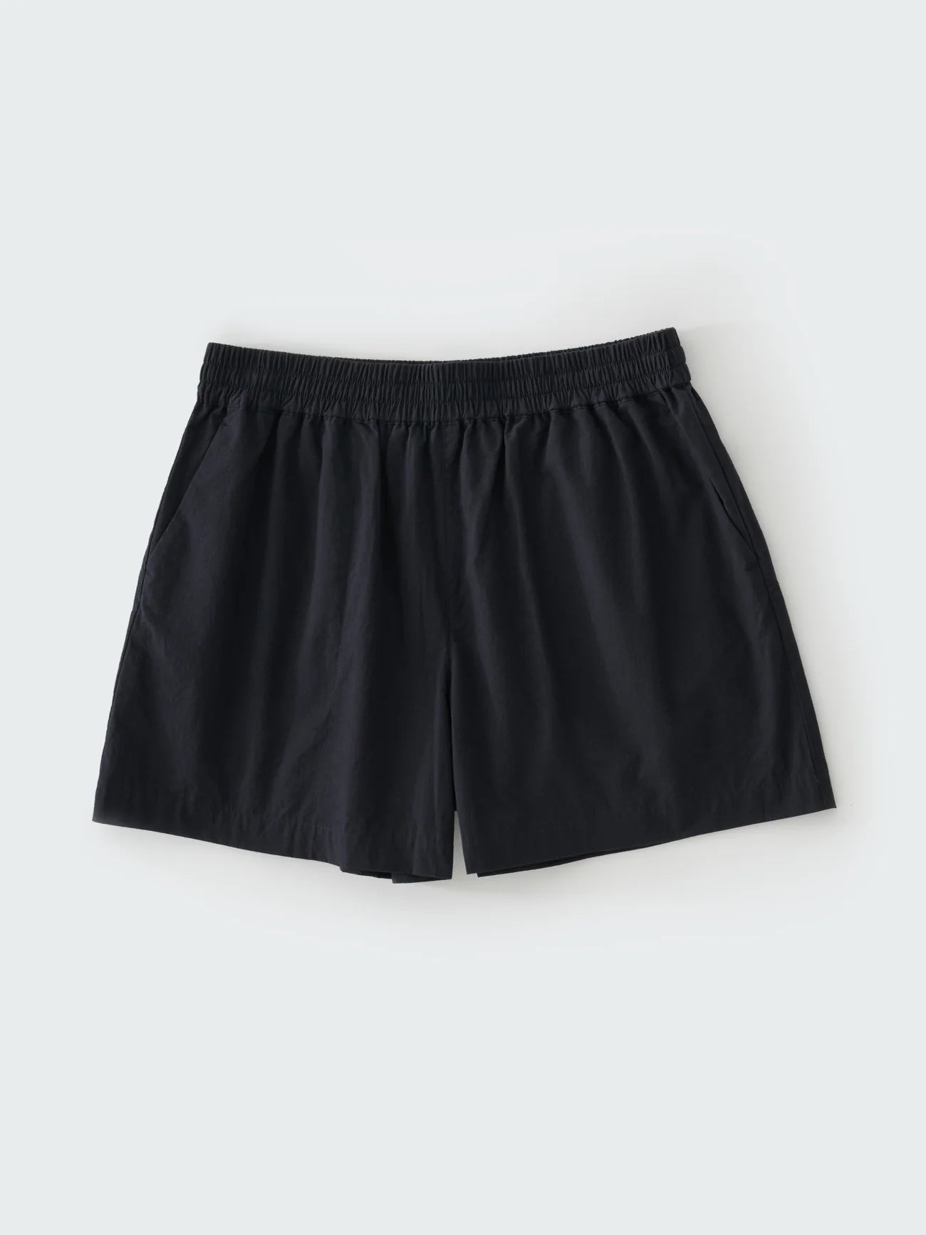 Black shorts on a white background