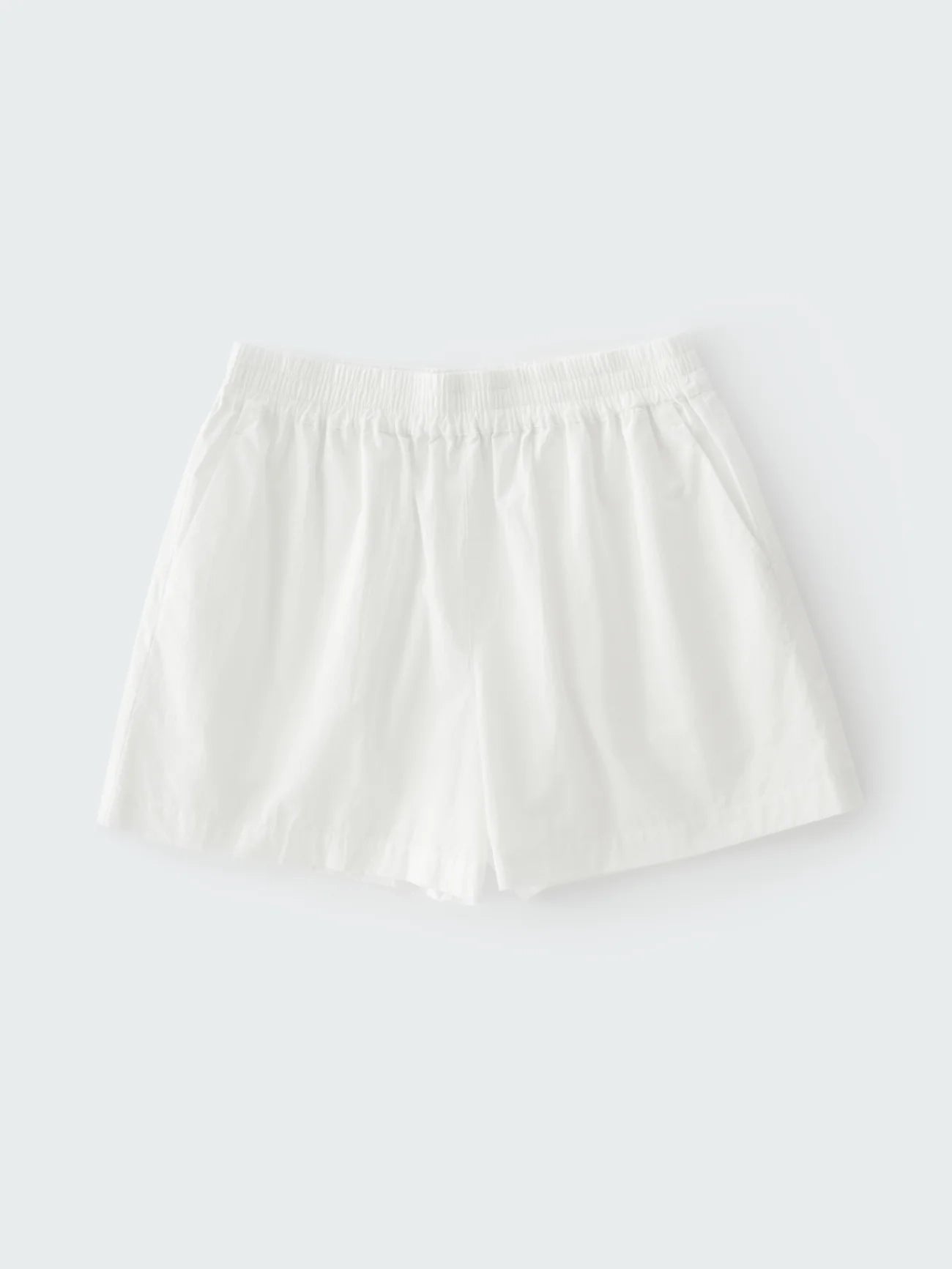 White skirt on a light gray background