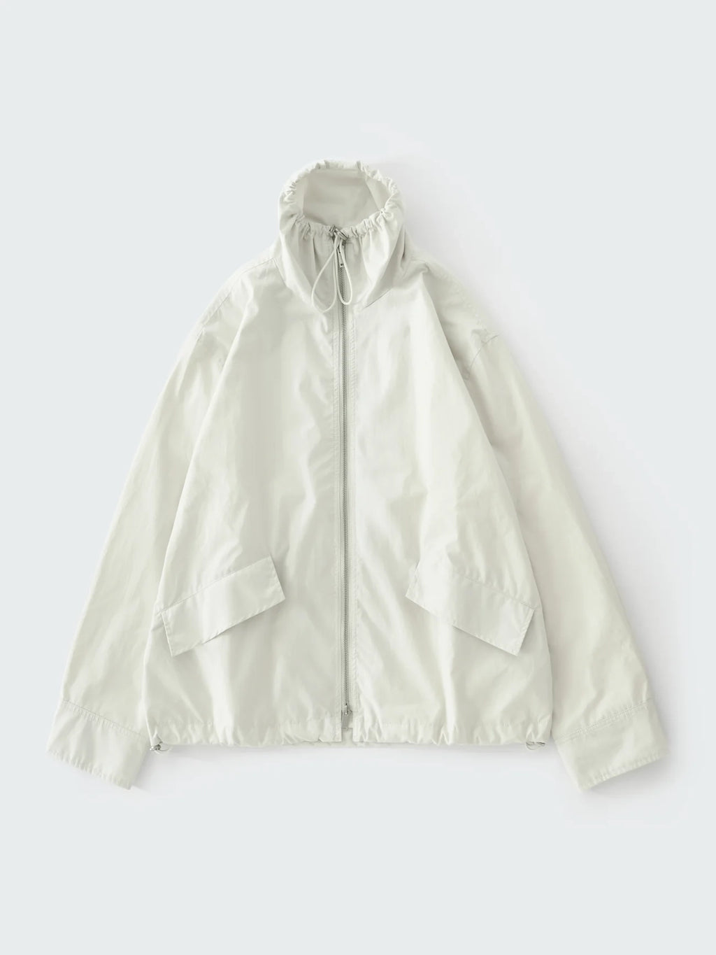 White jacket on a light gray background