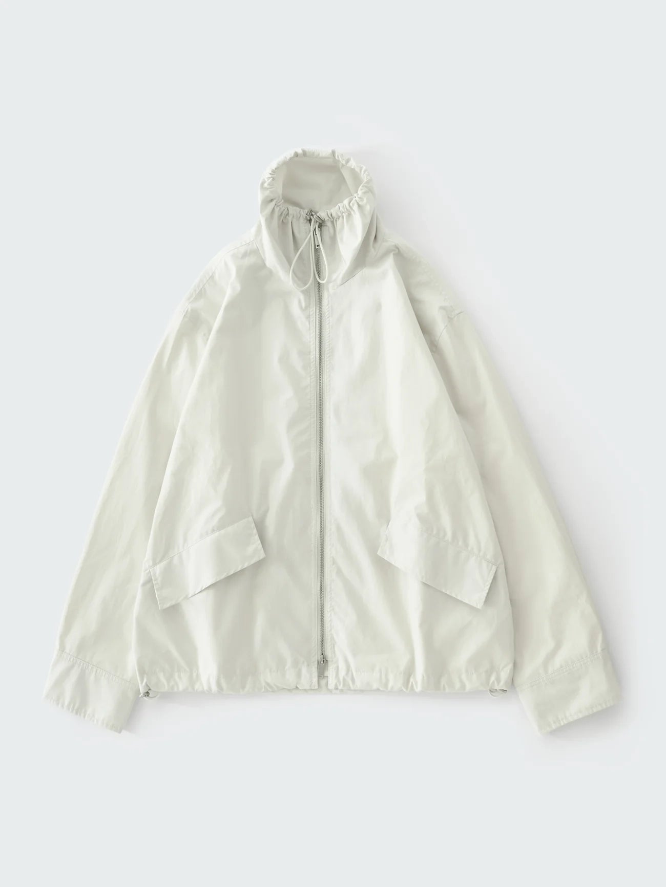 White jacket on a light gray background