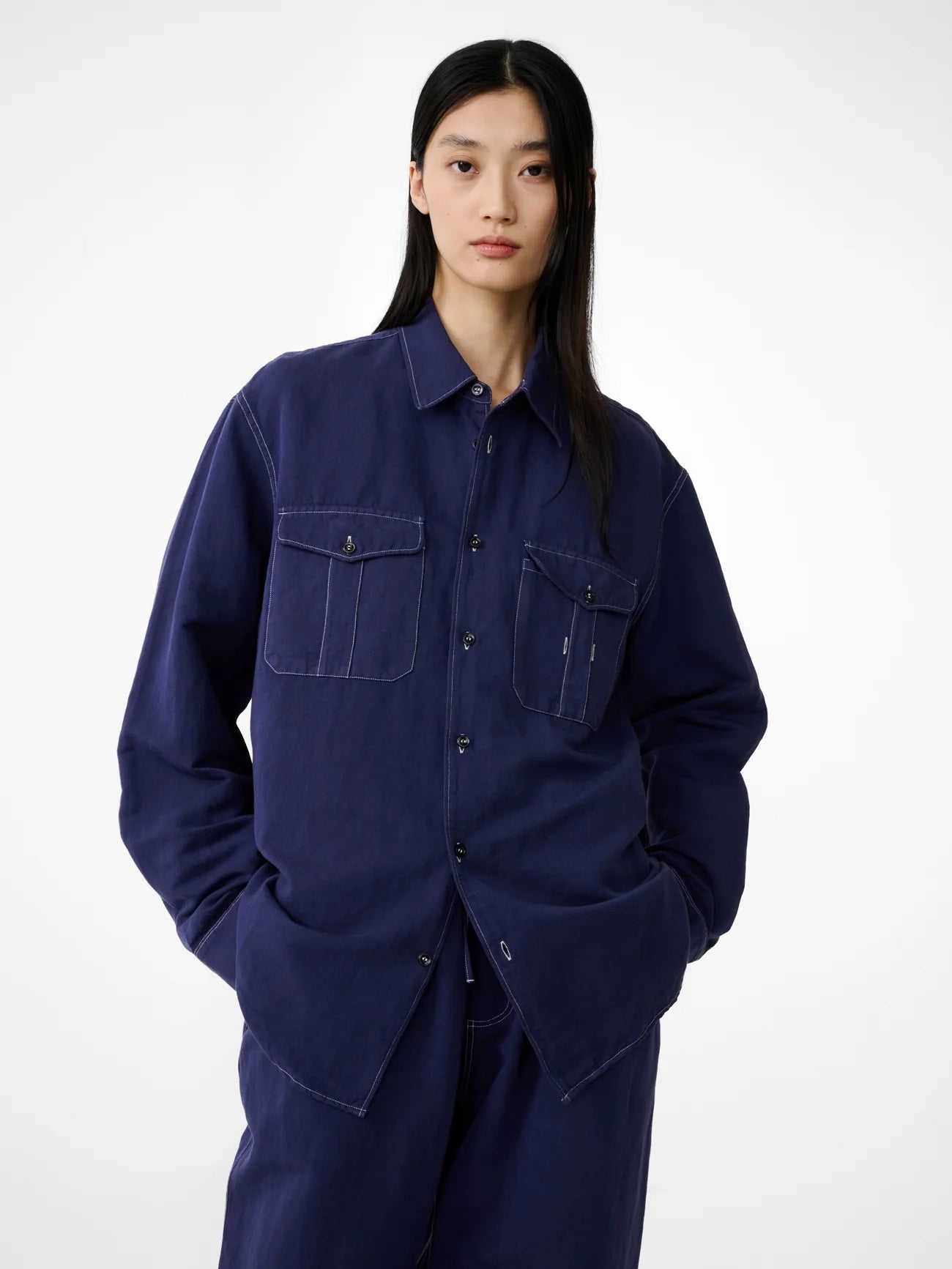 Louro Shirt in Indigo by Studio Nicholson