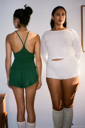 Pointelle Perla Long Sleeve Tee