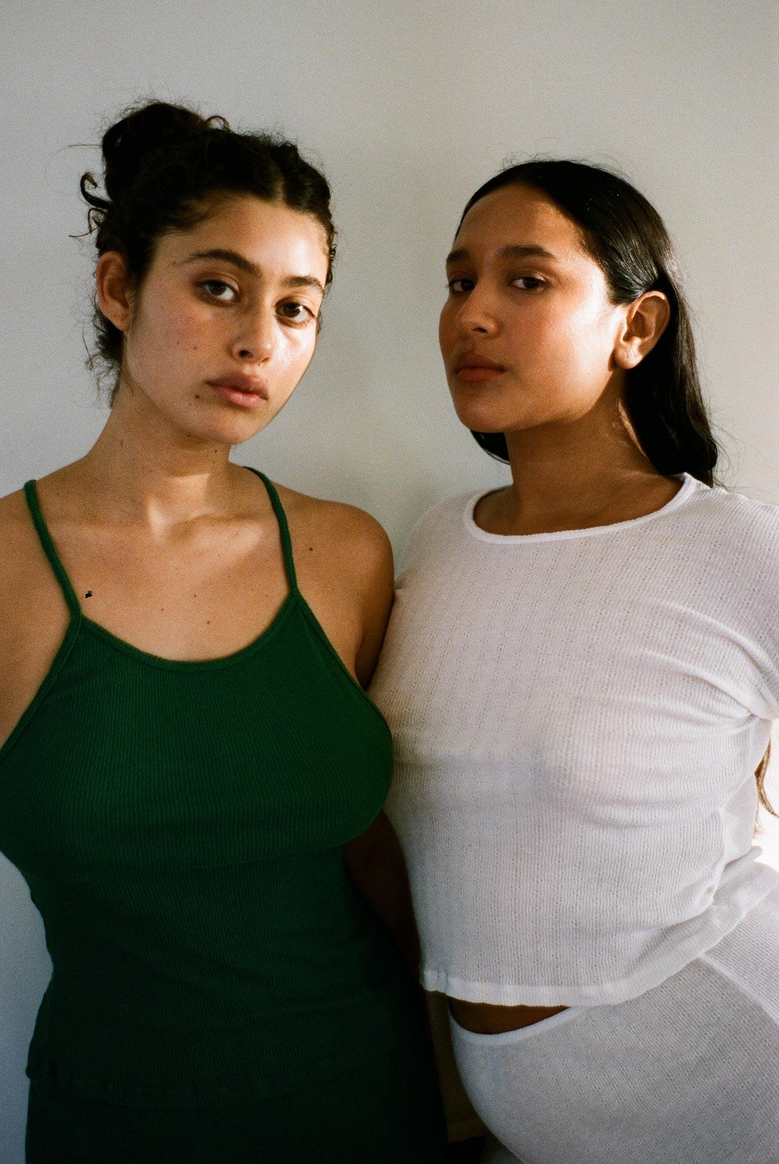 Pointelle Perla Long Sleeve Tee in White by Gil Rodriguez